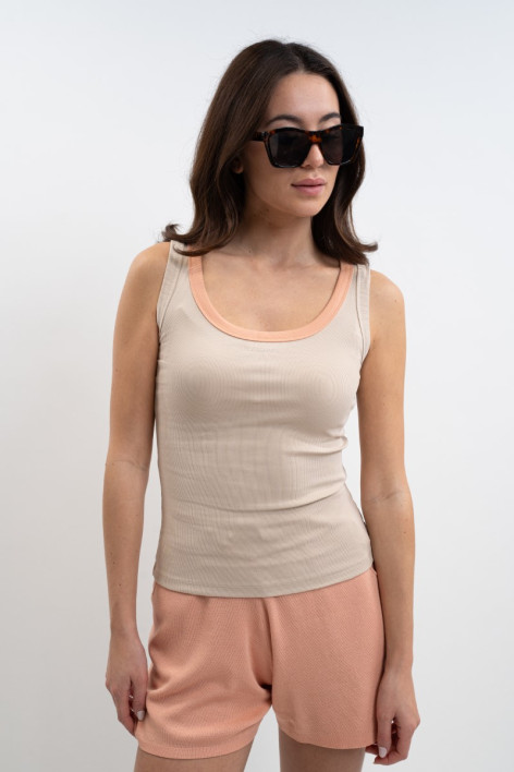 Camiseta sin mangas Tazam Mujer - Lino (Lino)