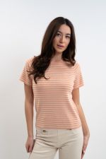 Tzimi Damest-shirt - Abrikoos/Linnen Tzimi Damest-shirt - Abrikoos/Linnen