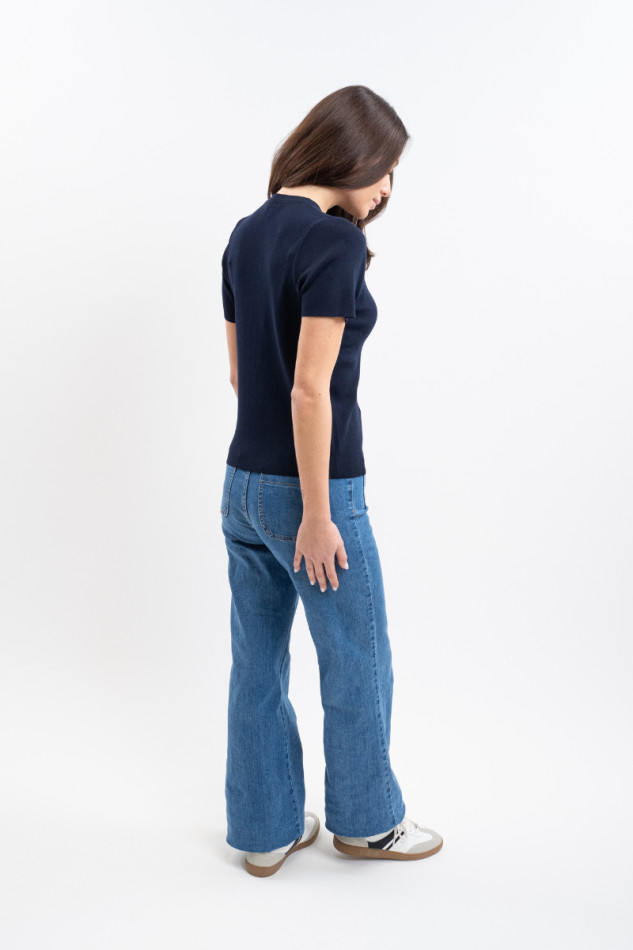 Tzimi T-Shirt Frau - Marine (Navy)