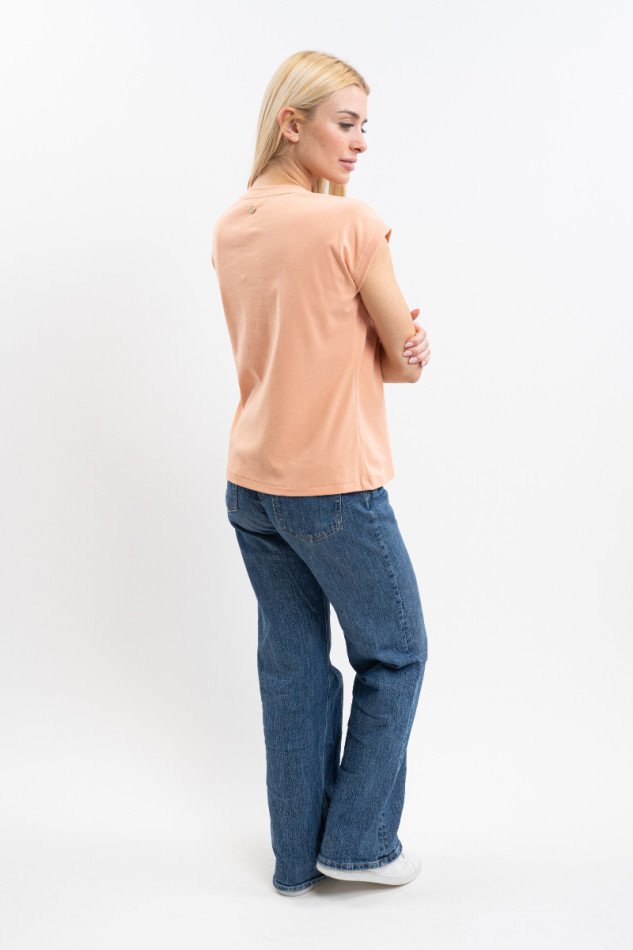 Camiseta Tchaka Mujer - Albaricoque Camiseta Tchaka Mujer - Albaricoque