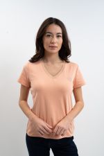 Taraza Women's Tee - Apricot Taraza Women's Tee - Apricot