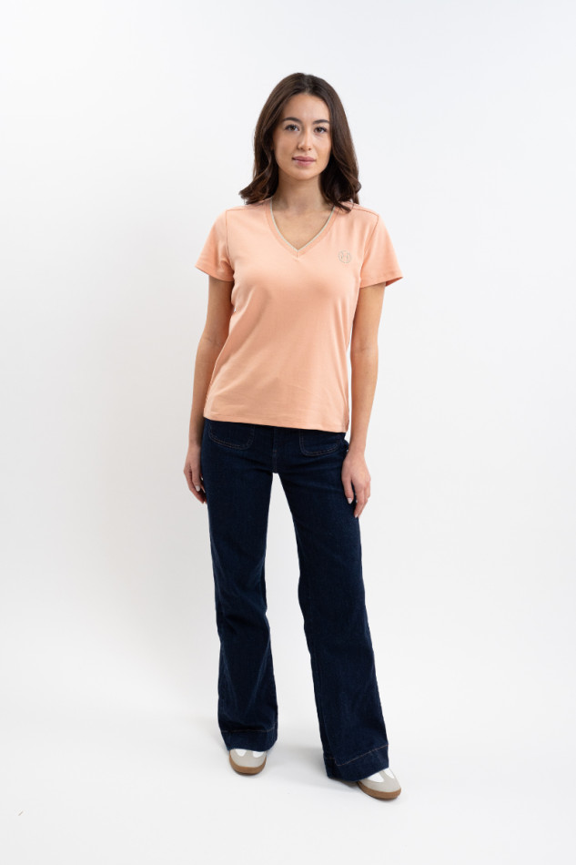 Taraza Dames-T-shirt - Abrikoos Taraza Dames-T-shirt - Abrikoos