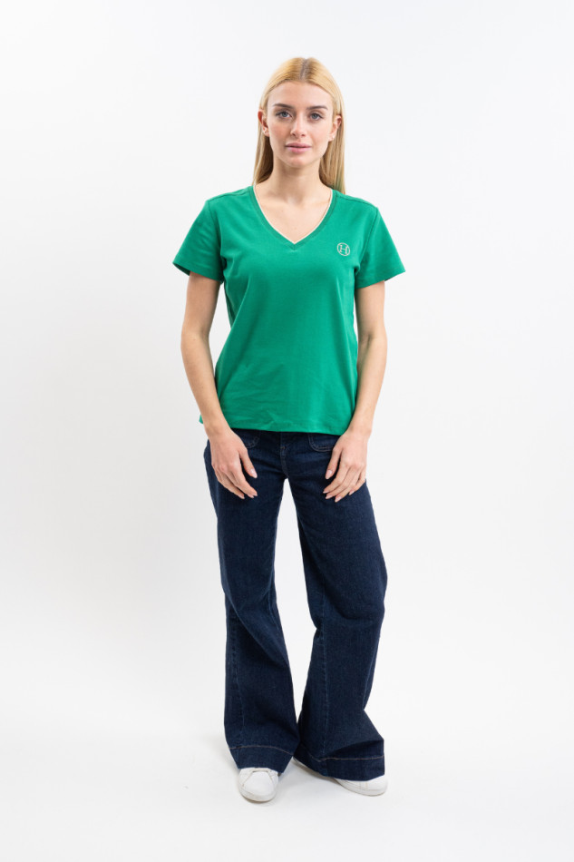 Taraza Dames-T-shirt - Smaragdgroen Taraza Dames-T-shirt - Smaragdgroen