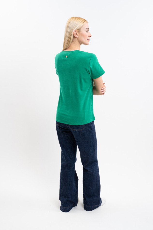 Camiseta Taraza Mujer - Verde esmeralda Camiseta Taraza Mujer - Verde esmeralda