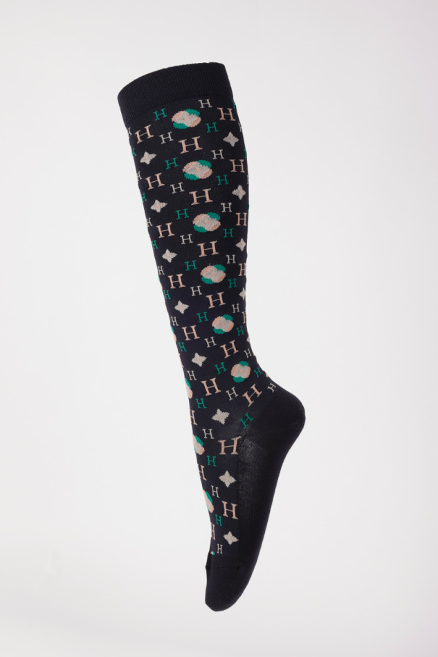 Santia Socks (x 3 pairs) - Navy