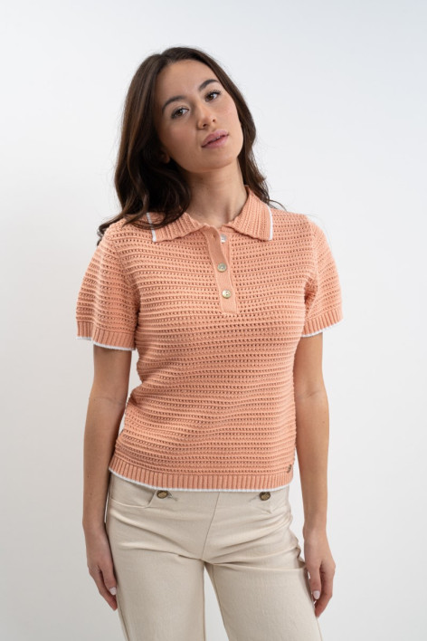 Pullover Pony voor dames - Abrikoos