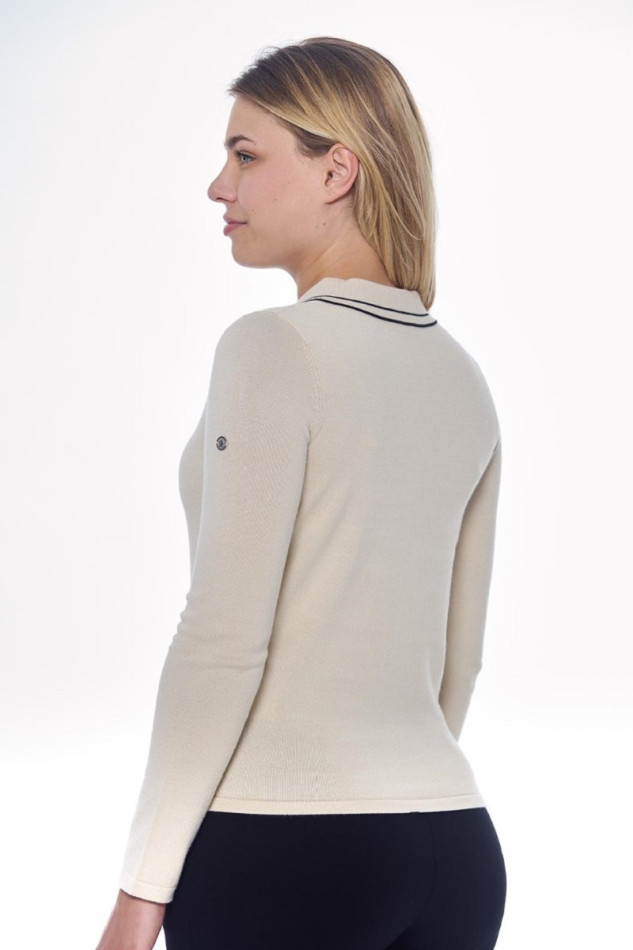 Popi Polo ML Femme - Ivoire (Ivory)