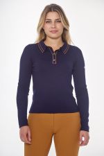 Popi Polo ML Dames - Navy Popi Polo ML Dames - Navy