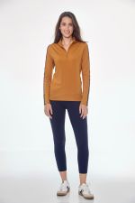 Pistach Women's Warm Polo - Golden Yellow Pistach Women's Warm Polo - Golden Yellow