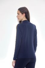 Pistach Warme Damespolo - Navy Pistach Warme Damespolo - Navy
