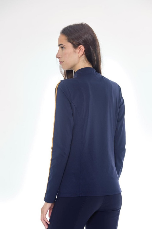 Polo c&aacute;lido para mujer Pistach - Azul marino