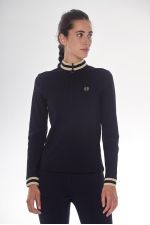 Alpha Technisches Polo-Shirt für Frauen - Schwarz (Black) Alpha Technisches Polo-Shirt für Frauen - Schwarz (Black)