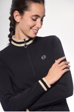 Alpha Technisches Polo-Shirt für Frauen - Schwarz (Black) Alpha Technisches Polo-Shirt für Frauen - Schwarz (Black)