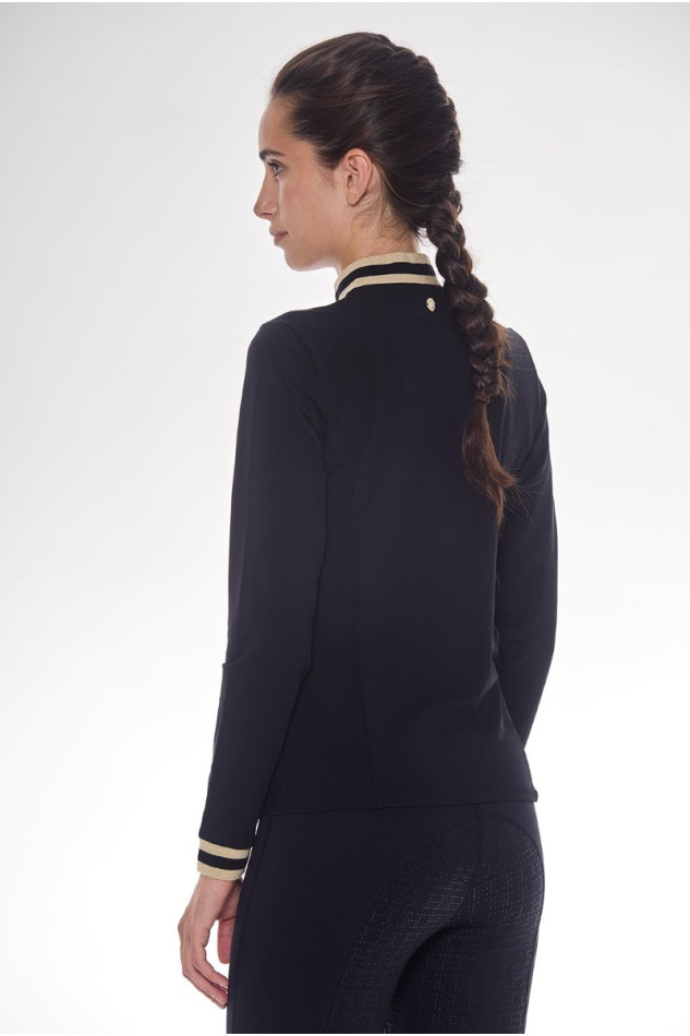 Alpha Technisches Polo-Shirt für Frauen - Schwarz (Black) Alpha Technisches Polo-Shirt für Frauen - Schwarz (Black)