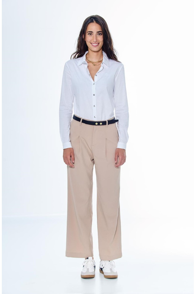 Sharmy Dameshemd ML - Wit (White)