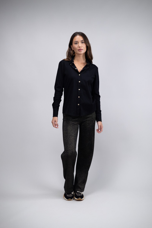 Sharmy Hemd ML Frau - Schwarz (Black) Sharmy Hemd ML Frau - Schwarz (Black)
