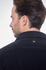 Shavi Men's Velvet Shirt - Black (Black) Shavi Men's Velvet Shirt - Black (Black)
