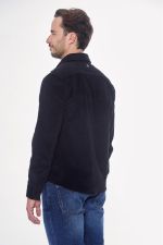 Shavi Men's Velvet Shirt - Black (Black) Shavi Men's Velvet Shirt - Black (Black)