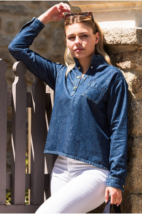Blissy Camicetta da donna - Jean (Denim)