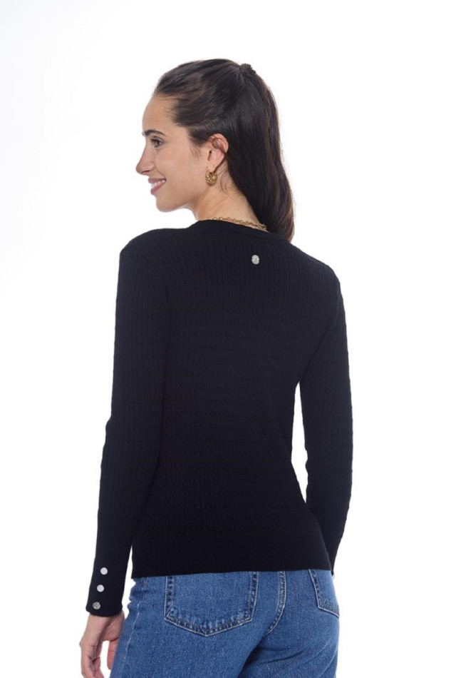 Pompadou Pull Femme - Noir (Black) Pompadou Pull Femme - Noir (Black)