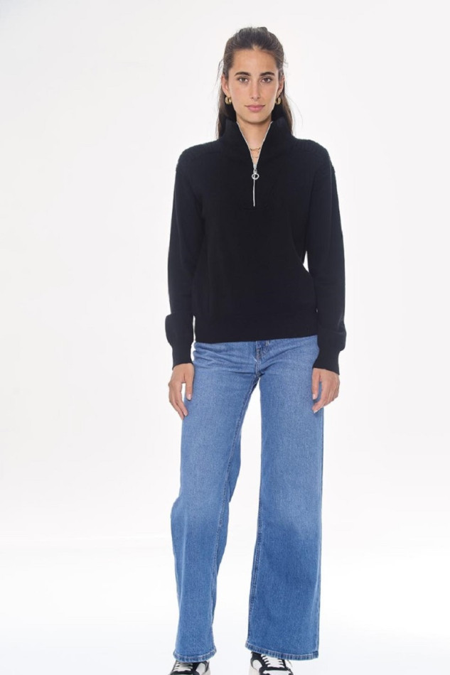 Pachana Damenpullover - Schwarz (Black)