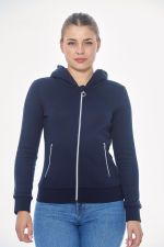 Sudadera con cremallera Sworm para mujer - Azul marino Sudadera con cremallera Sworm para mujer - Azul marino