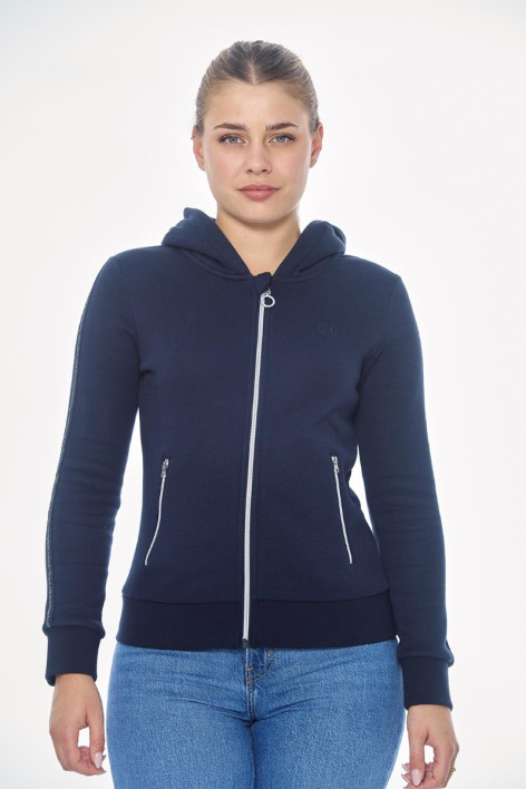 Sudadera con cremallera Sworm para mujer - Azul marino