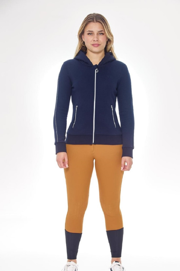 Sudadera con cremallera Sworm para mujer - Azul marino