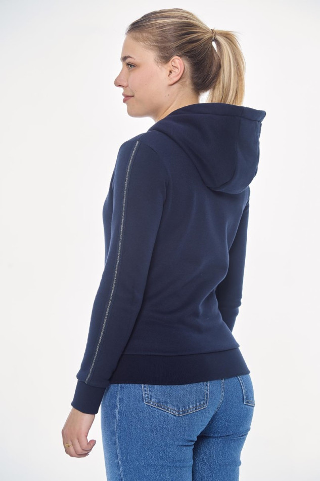 Sudadera con cremallera Sworm para mujer - Azul marino