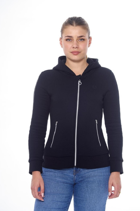 Sudadera con cremallera Sworm para mujer - Negra