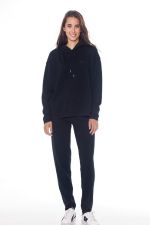 Camiseta de chándal Swambo para mujer - Negro brillante Camiseta de chándal Swambo para mujer - Negro brillante