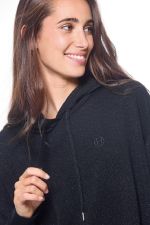 Camiseta de chándal Swambo para mujer - Negro brillante Camiseta de chándal Swambo para mujer - Negro brillante