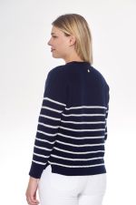 Camelia Strickjacke für Damen - Navy/White Camelia Strickjacke für Damen - Navy/White