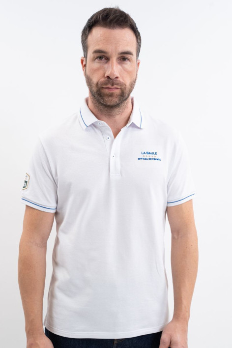 PAVOH Herren Polo CSIO LA BAULE ROLEX SERIES - Weiß (White)