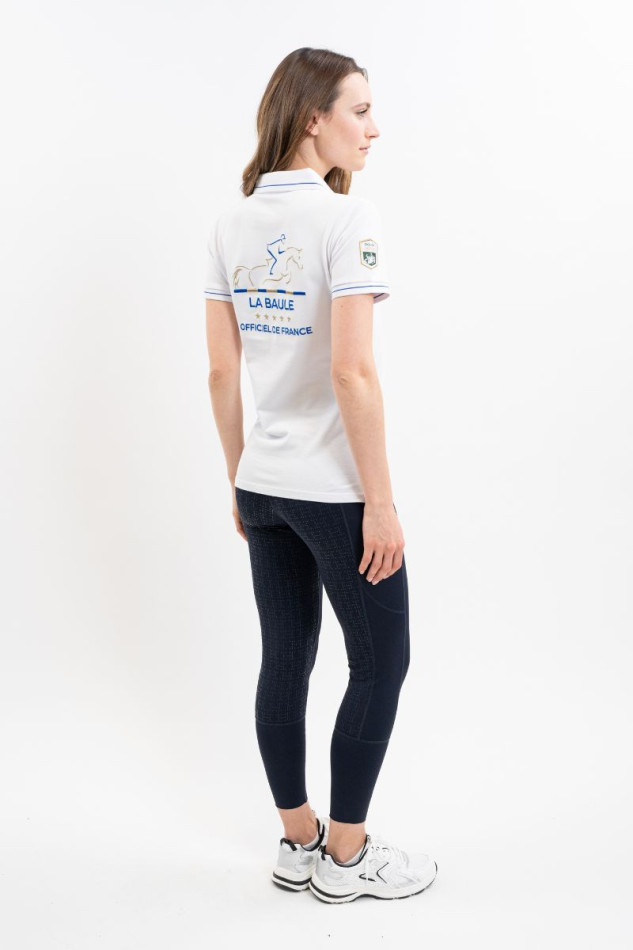 PAVOTAH Damen Polo CSIO LA BAULE ROLEX SERIES - Wei&szlig; (White)