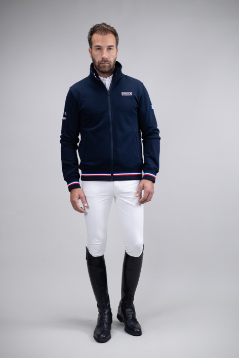 Reveurh Sudadera de hombre Rider France - Azul marino
