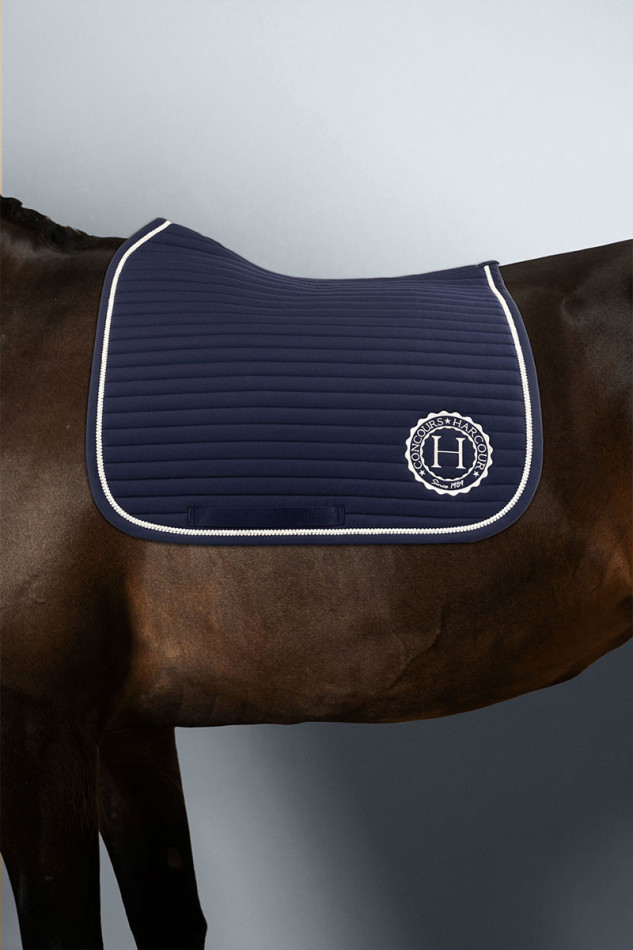 Manchery Tapis de selle - Navy/Linen