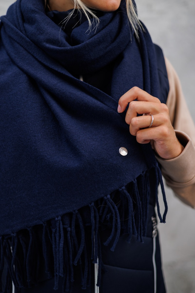 Scalli Winter 23 Sjaal - Navy Scalli Winter 23 Sjaal - Navy