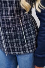 Best Of Gilet senza maniche da donna Winter 23 - Tweed Navy/White Best Of Gilet senza maniche da donna Winter 23 - Tweed Navy/White