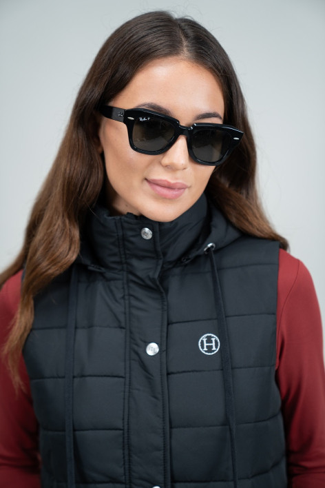 Boliva lang Vrouwen mouwloos vest Winter 23 - Zwart (Black)