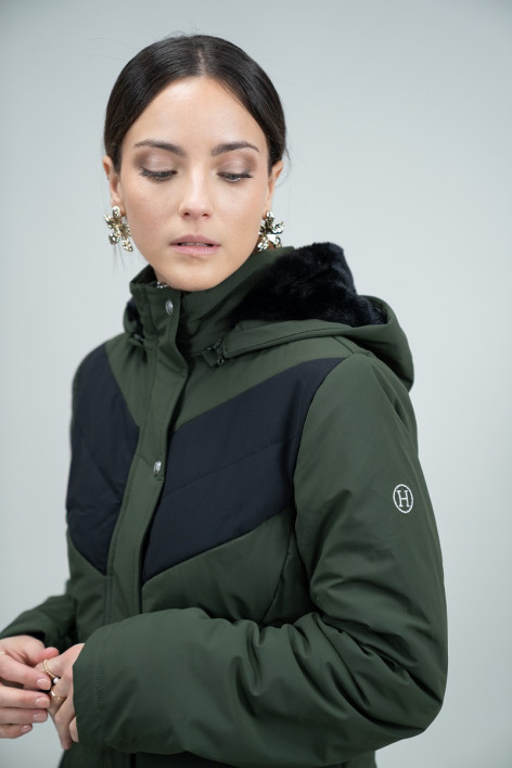 Java Vrouwen Winter 23 Long Parka - Khaki (Khaki)