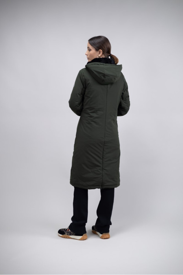 Java Lange Parka Frau Winter 23 - Khaki (Khaki) Java Lange Parka Frau Winter 23 - Khaki (Khaki)