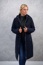 Java Winter 23 Long Parka voor dames - Navy Java Winter 23 Long Parka voor dames - Navy