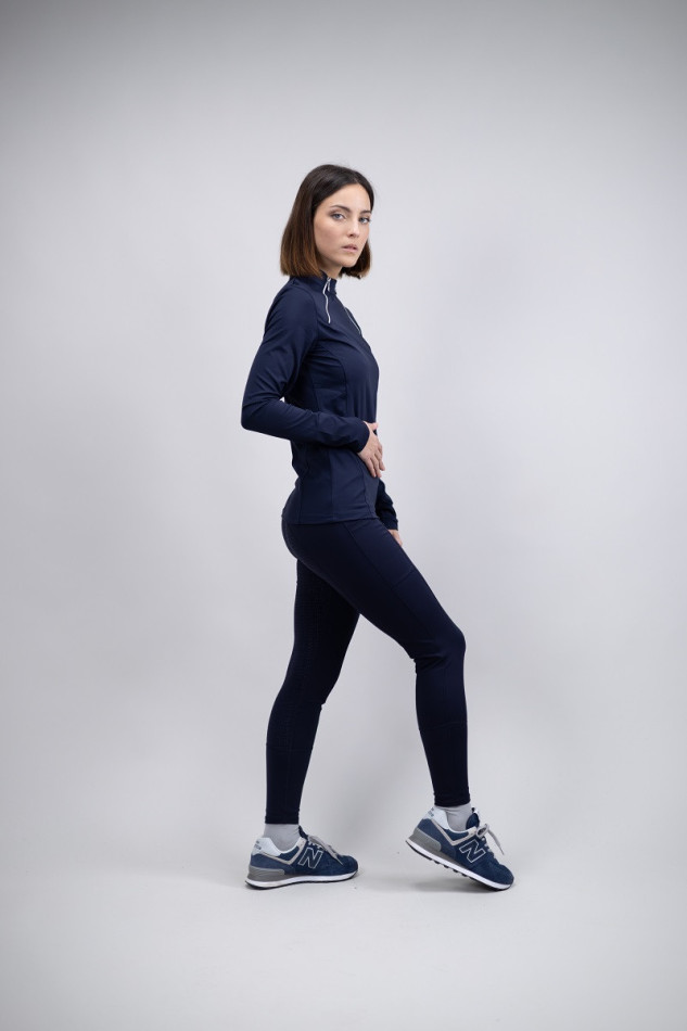 Prelude Dames Winter 23 Warme Polo - Navy Prelude Dames Winter 23 Warme Polo - Navy