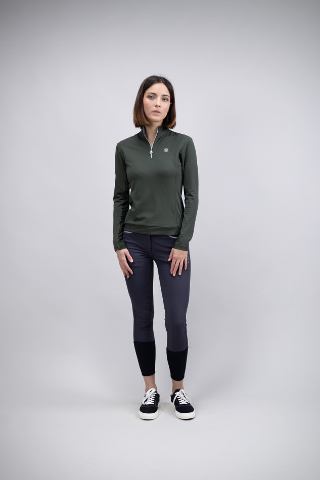Polo tecnica Pacific Winter 23 Donna - Khaki Polo tecnica Pacific Winter 23 Donna - Khaki