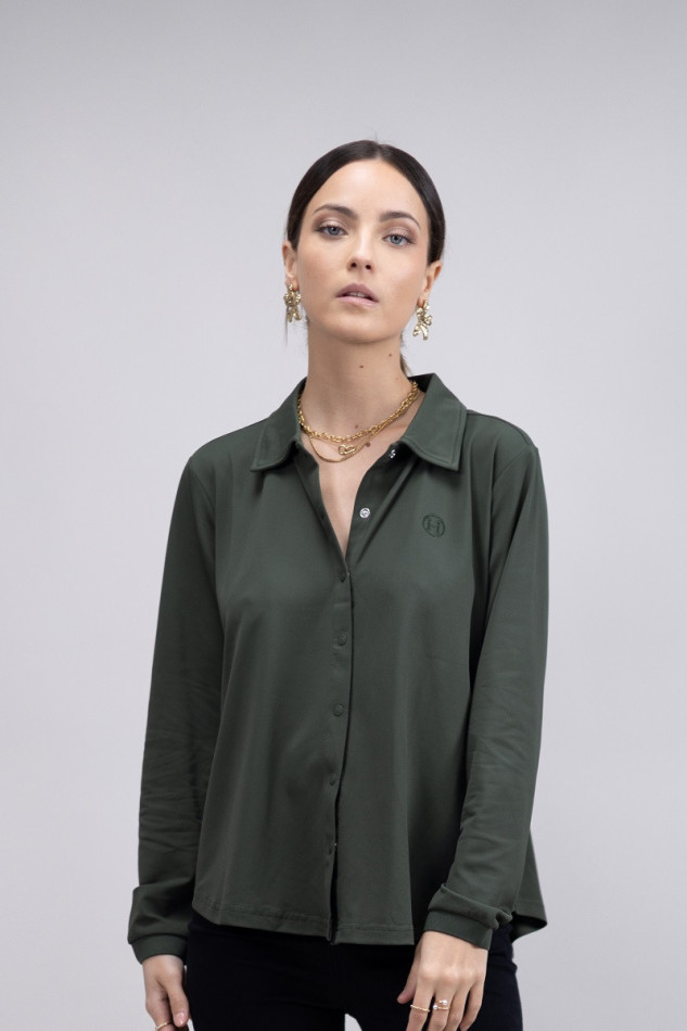 Camisa Sharly ML Mujer - Caqui Camisa Sharly ML Mujer - Caqui