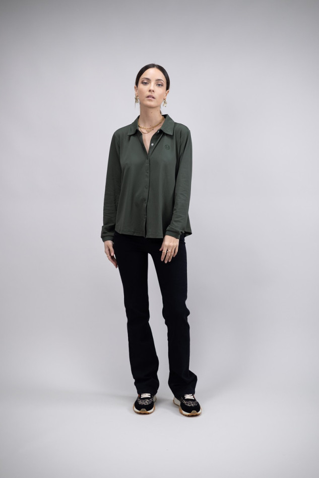 Camisa Sharly ML Mujer - Caqui Camisa Sharly ML Mujer - Caqui
