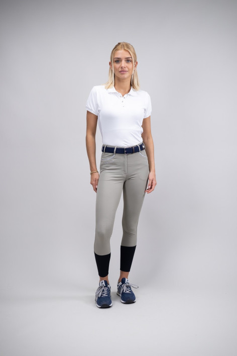 Pantaloni da equitazione Jaltika Fix System Grip - Beige (Beige)