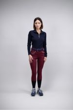 Pantaloni da equitazione Jaltika Fix System Grip - Bordeaux (Borgogna) Pantaloni da equitazione Jaltika Fix System Grip - Bordeaux (Borgogna)