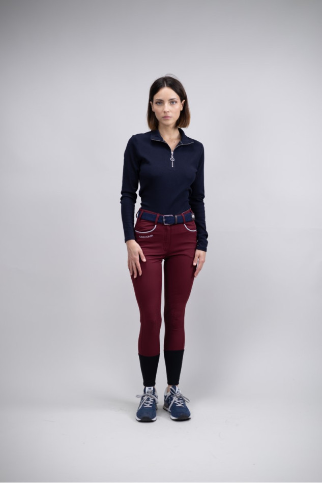 Jaltika Reithose fix system grip - Bordeaux (Burgundy)
